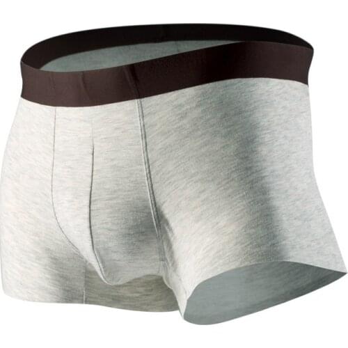 Comfort Underpants Man Sexy Underwear Male Boxers Solid Panties Lift Butt Simple 3pcs/lot Cotton P1058