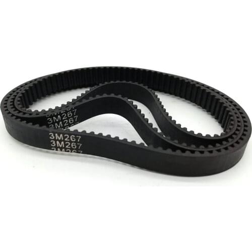 HTD 3M, Timing Belt, Closed-loop, 267mm length, 89 teeth, 9mm width