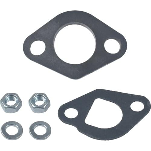 Exhaust Flange Plate Kit - 45mm Plates & Gasket - 2X Nuts & Nut Gaskets