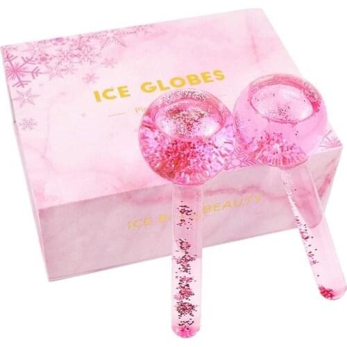 Massage Globes Cold Compress Face Massage Shrinking Pores Crystal Clear Ice Cooling Ice Globes Water Ball Skin Care