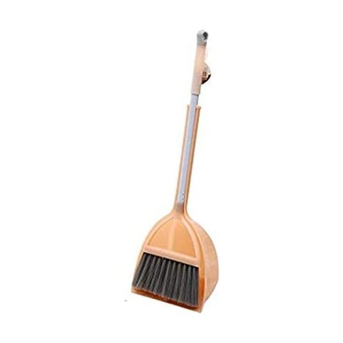 Mini Broom with Dustpan for Kids Little Housekeeping Helper Set Color Random
