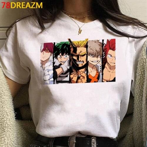 My Hero Academia Boku No Hero clothes female tumblr harajuku ulzzang casual top tees streetwear