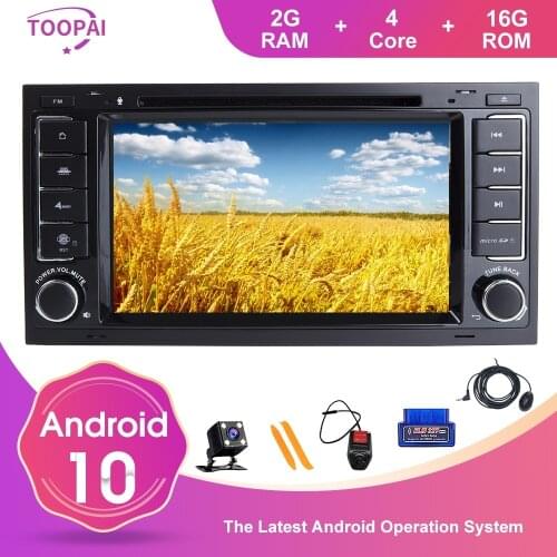TOOPAI For VW Volkswagen Touareg Transporter T5 Multivan Android 10 Auto Radio GPS Navigation Multimedia Player DVD SWC IPS
