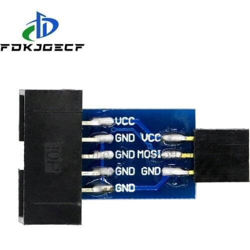 10Pin To 6PiN Convert To Standard 10 Pin To 6 Pin Adapter Board For STK500 AVRISP USBASP ISP Interface Converter AVR