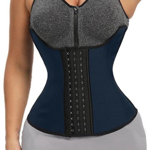 Slimming Sheath Steel Boned Waist Trainer Latex Colombian Belt Modeling Strap Body Shaper Reductive Girdle Tummy Trimmer XS-3XL