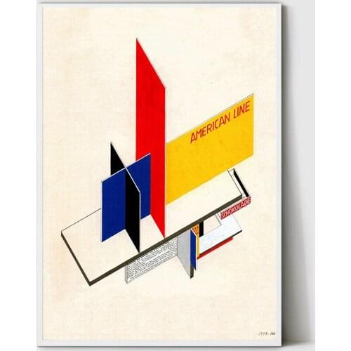 Bauhaus Kiosk design poster, Weimar Bauhaus Exhibition print, Bauhaus American Line, Bauhaus Print, Walter gropius