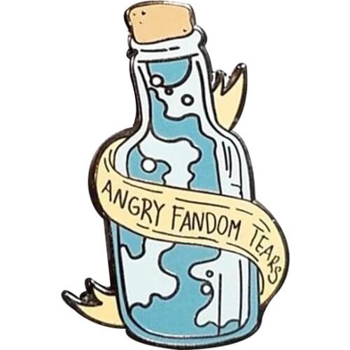 Angry Fandom Tears pin