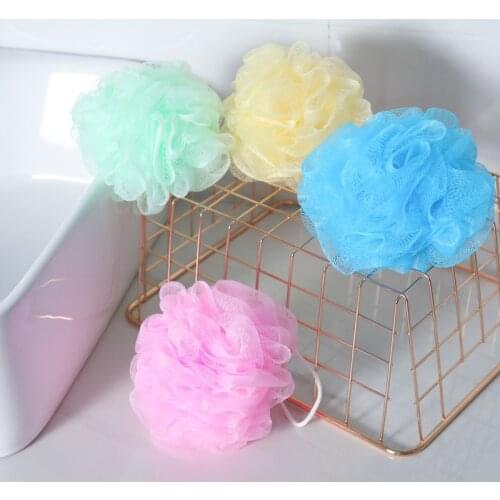 Random Color Soft Shower Mesh Foaming Sponge Bath Bubble Ball Body Skin Cleaner Scrubber Back Brush Bathroom Accessories