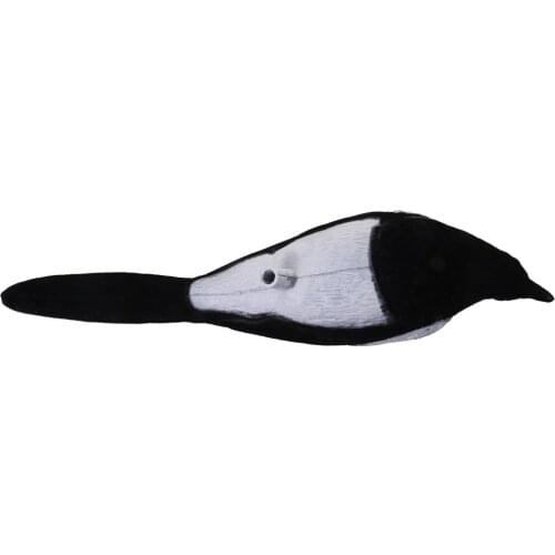 Flocked Magpie Decoy Birds Hunting Decoys for Trap Bird Garden Decoration