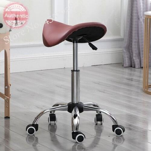 NEW Massage Pedicure Chair Rotatable Height Adjustable Stool Saddle Leather Upholstery Spa Tattoo Beauty Facial Massage Chairs