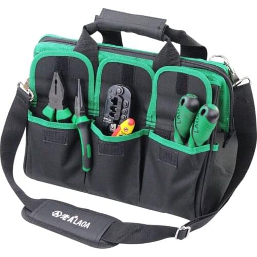 LAOA 600D Tool Bag Handbag Tool Organizer Storage Bag Waterproof Tool Kit Storage for Electricians Tools Large Capacity
