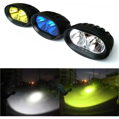 20W High power Led spotlight Car Motorcycle driving headlights e-bike headlamp Offroad spot led work light ATV Boat SUV Fog lamp