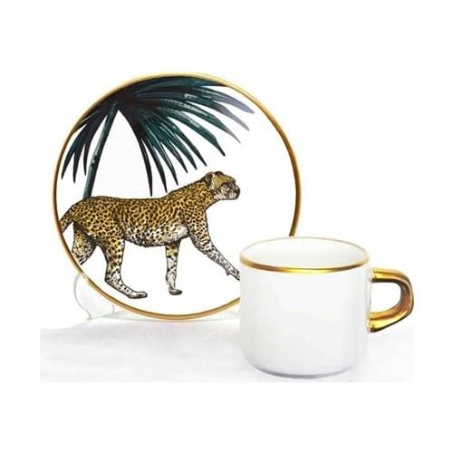 Focus Turkish Coffee Set 12 Pieces Cheetah