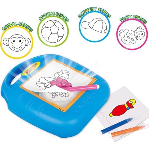 Smart Projector Drawing Tracer Projector With 4 brush Art Tracer Glow Reflection Paint color Game Educational Toys For Children