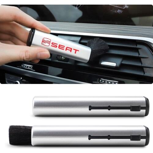 Car Retractable Air Conditioner Computer Cleaning Brush For Seat Leon Ibiza Ateca Sportcoupe Altea Alhambra Exeo Arona Toledo