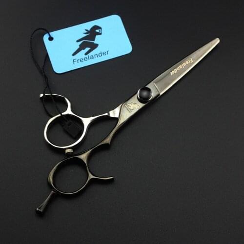 High-end Hairdressing Scissors Black and White Enamel Scissors High-end Quality Japan 440C Barber Shop Essential Scissors