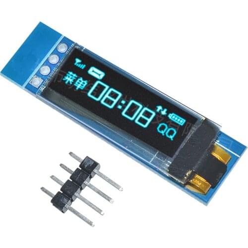 0.91 inch 128x32 I2C IIC Serial Blue OLED LCD Display Module 0.91" 12832 SSD1306 LCD Screen for Arduino Module Backlight