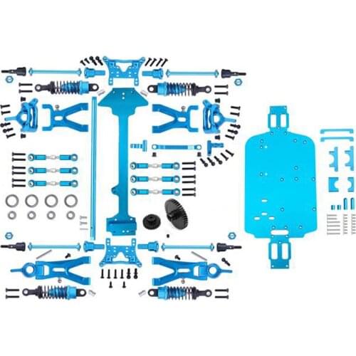 1 Set Complete Upgrade Parts Kit for 1/18 WLtoys A959-B A969-B A979-B K929-B Electric RC Car Off Road Buggy Metal Replacement