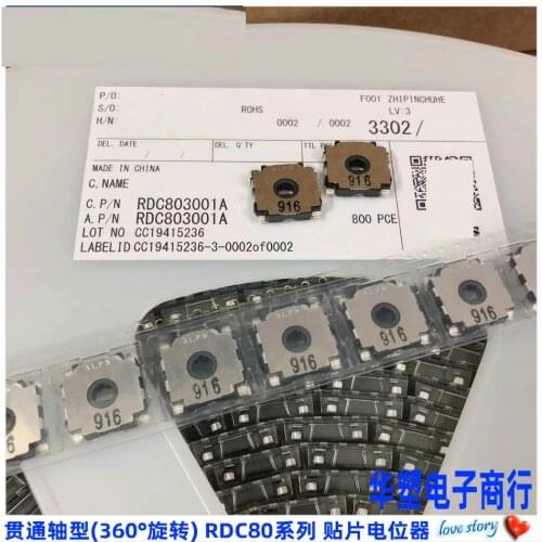 10pcs RDC803001A ALPS for car navigation audio sensor patch potentiometer 4 feet 10K 360 degrees turn