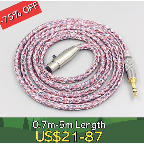 16 Core Silver OCC OFC Mixed Braided Cable For AKG Q701 K702 K271 K272 K240 K141 K712 K181 K267 K712 Headphone LN007602