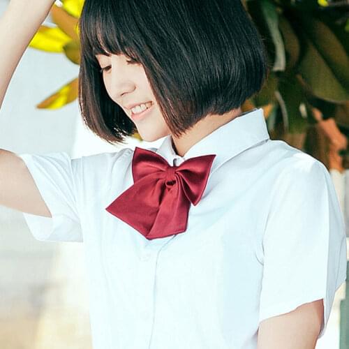 2 PCS / LOT JK Japanese schoolgirl sailor school uniform Pure color Bow Tie( 9 color Whole sale)