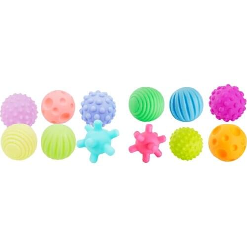 6 Pieces Kids Baby Toddler Textured Balls TPU Rubber Children Massage Balls