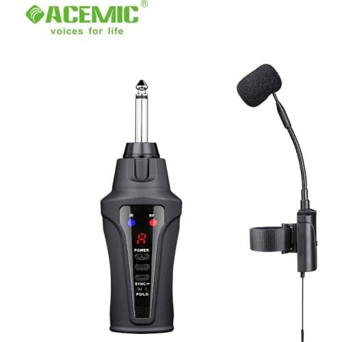 ACEMIC AT-5 Professional Wireless Microphone Instrument Microphone For Acoustic Guitar Accordion