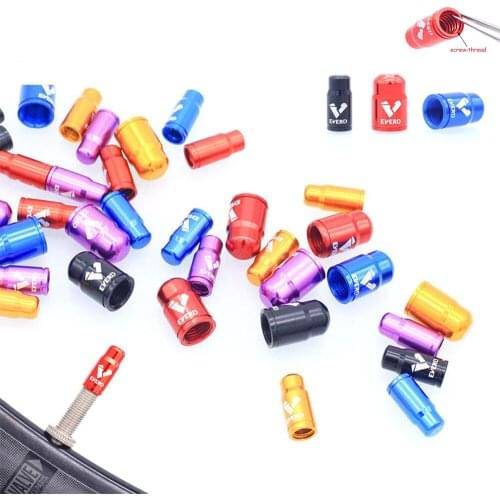 2pcs Aluminum Bike Valve Cap Ultralight Mountain Road Bicycle Tire Cap For Schrader Presta Tire Valve Protector MTB Accessories