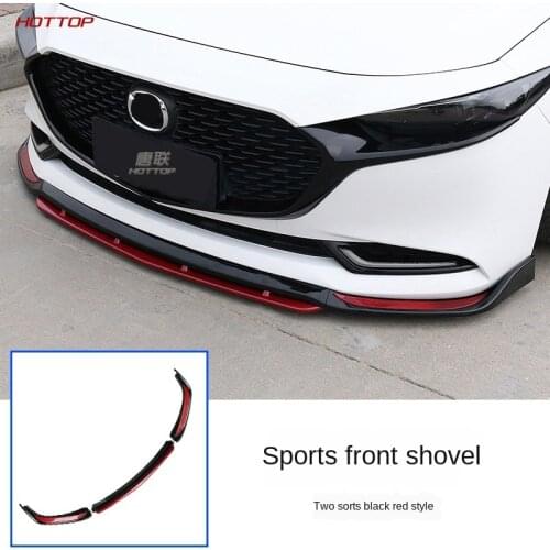 Car Front Bumper Separator Lip Spoiler Diffuser Guard Protector Cover For Mazda 3 Axela 2020