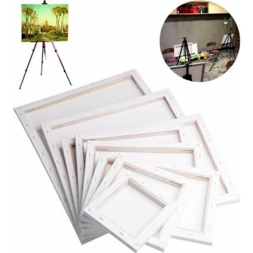 White Blank Square Artist Canvas Wooden Board Frame Primed Oil Acrylic Painting