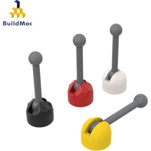 BuildMOC 298c02 small antenna control handle (gray rod) For Building Blocks Parts DIY Construction C