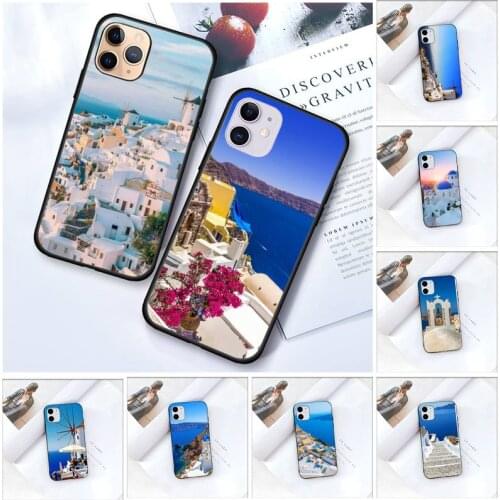 Zororong Santorini beautiful scenery Phone Case For iPhone 12 Mini 11 Pro XS Max X XR 7 8 Plus