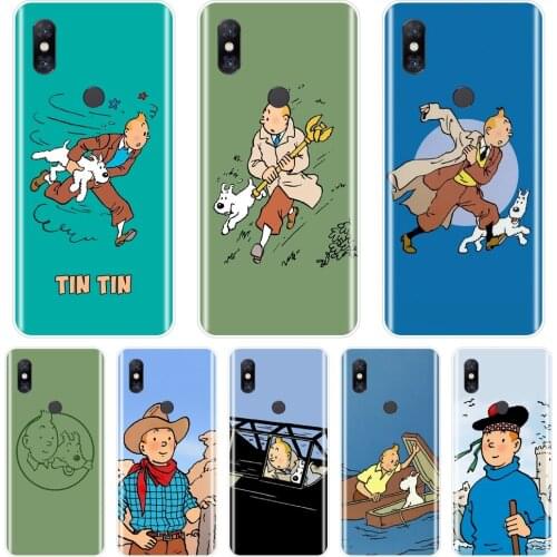 Case For Xiaomi Mi Max Mix 1 2 2S 3 The Adventures of Tintin Silicone Soft Back Cover For Xiaomi Mi Note 1 2 3 Phone Case