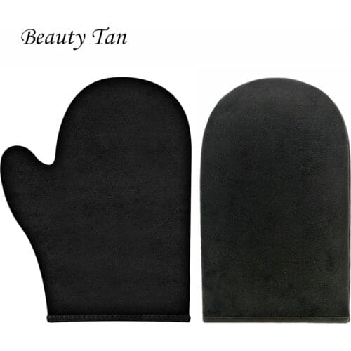 Double tanning glove for self tan mitts for fake tan applicator gloves used for tanning cream lotion mousses