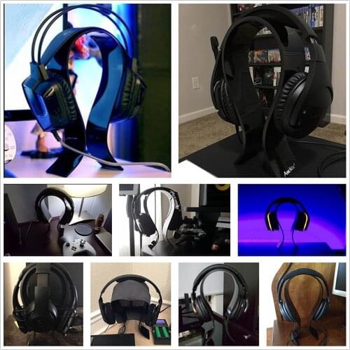 Etmakit Universal Acrylic Earphone Headset Holder Headphone Desk Display Stand for Earphone Accessories NK-Shopping