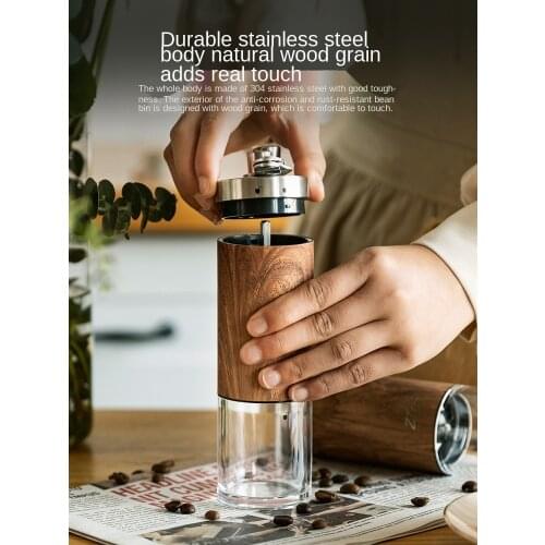 Coffee Bean Grinder Small Coffee Machine Grinding Integrated One-Person Hand-Grinding Coffee Machine Hand-Cranked