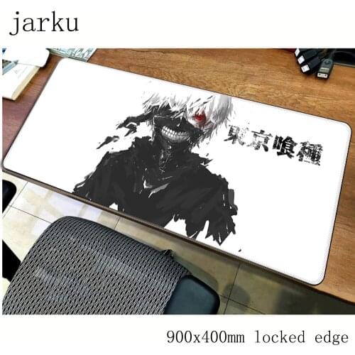 Tokyo Ghoul pad mouse computador gamer mause pad 900x400X2MM padmouse big locked edge mousepad ergonomic gadget office desk mats