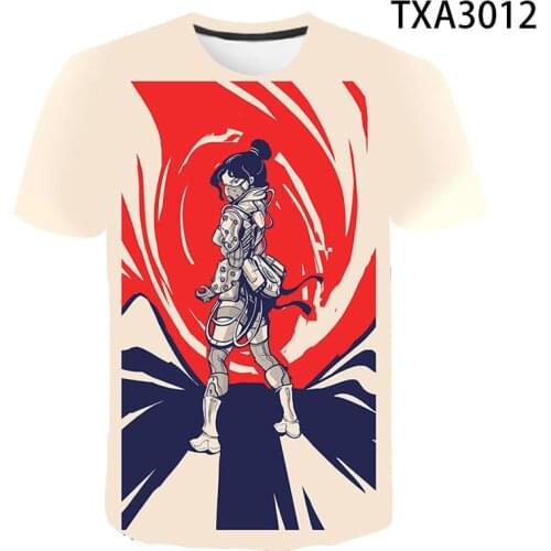 Apex Legends Summer Streetwear Fashion T-shirt Boy Girl Kids 3D Printed Short Sleeve Casual Men Women Children Cool Tops Tee