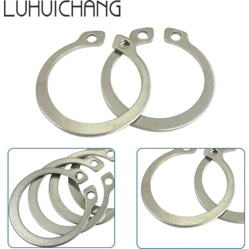 LUHUICHANG Gourd Type Washer 304 Stainless Steel C-type Elastic Ring External Circlip Snap Retaining Washer