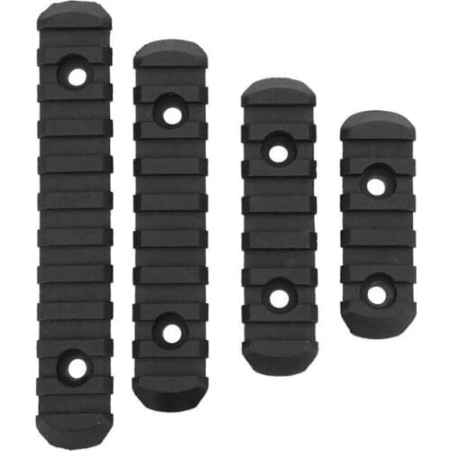 Picatinny Rail Set Four Different Lengths Rail Sections Reduce the Volume Black Matte Anodized Finish for MOE
