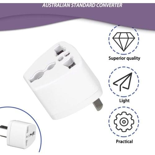 AU Plug Adapter Portable Travel Universal Adapter Portable Outdoor Converter US or EU To AU Power Socket