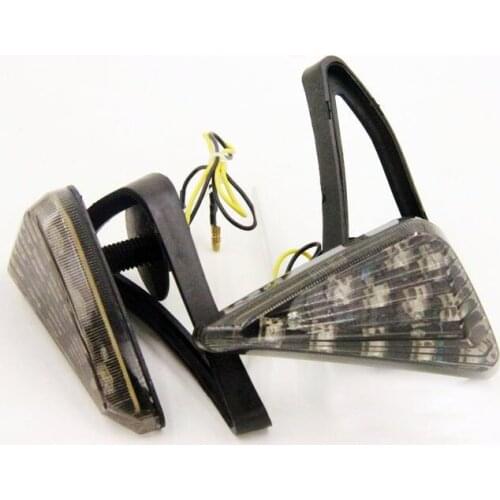 Aftermarket free shipping motorcycle parts Euro LED Flush Mount Turn Signal for YAMAHA YZF-R1 Suzuki GSX-R 600 750 1000 Smoke