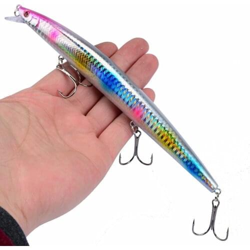 18cm-23g Big Minnow Fishing Lures Popper Wobbler Bait Artificial Hard Fake Fish Lures Saltwater Fishing Hook Tackle