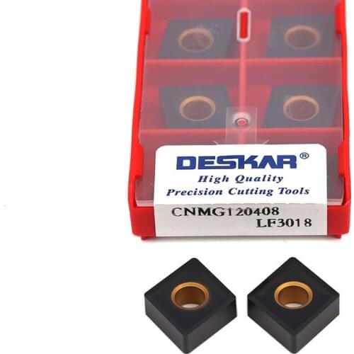 10pcs CNMG120404 LF3018 CNMG120408 LF3018 Durable CNC Lathe Turning Tools Carbide Inserts Lathe Cutting For Case Iron Processing