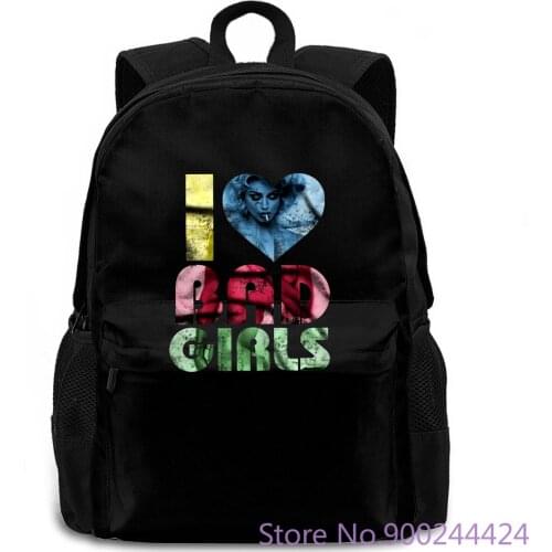 I Love Bad Girls Mens New - Mens Colour Printed women men backpack laptop travel school adult student