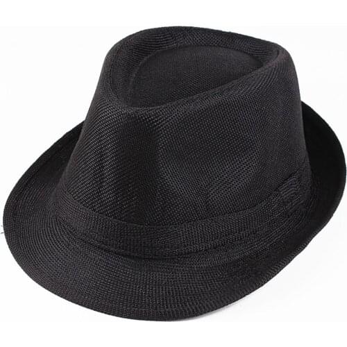 Summer Jazz Hat Women Fedora Trilby Girls Vintage Felt Bowler Bucket Basin Hat For Men Swanowing
