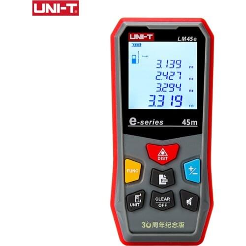 UNI-T LM45e LM60e Laser Rangefinder Digital Laser Distance Meter 45m/60m Addition/Subtraction Volume/Area Diastimeter