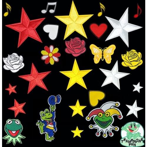 Netherland Eindhoven Den Bosch Frog Carnival Yellow red white Patch for Clothing Iron on Embroidered Sew Applique Patch Badge