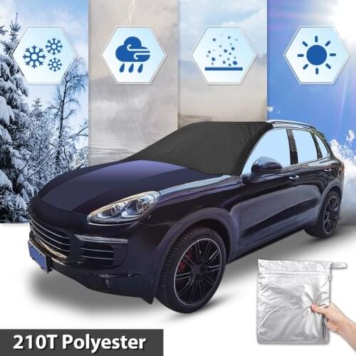 X Autohaux Magnetic Car Front Windshield Cover Protection Snow Ice Frost Freeze Sunshade Waterproof Dust Protector Cover