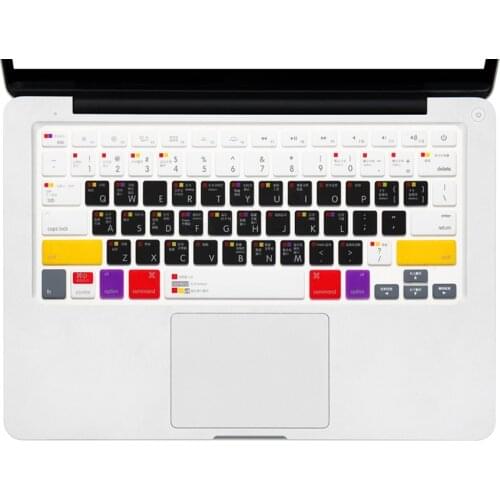HRH Chinese Function Key Keyboard Skin Protector for Mac OS X OSX-M-CC-2 Shortcuts Hot Keys for Macbook Pro Air Retina 13 15 17